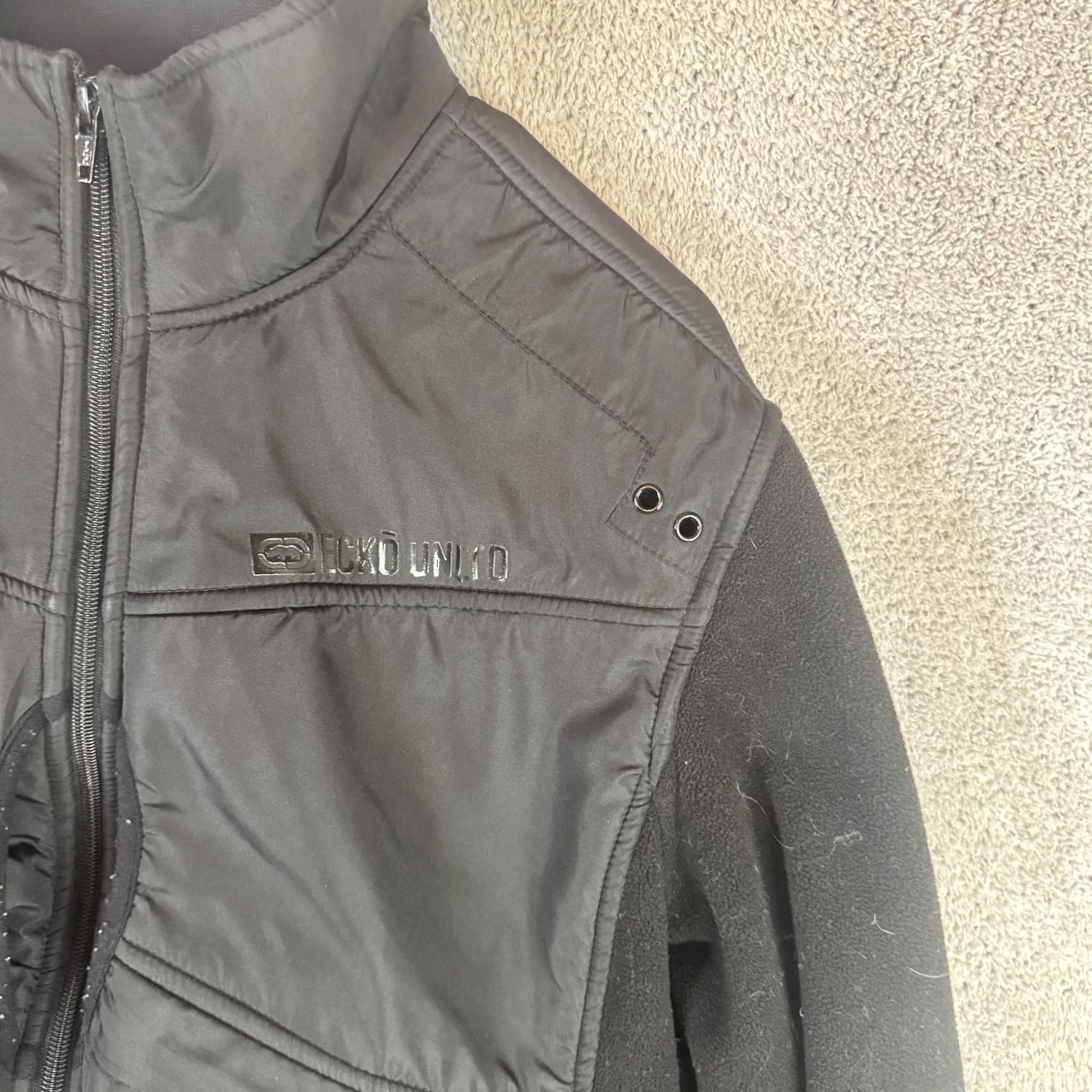 Ecko Unltd. Ecko Unltd. Jacket Mens M Black Softshell Lined Full Zip Outdoor Windbreaker Size US M / EU 48-50 / 2 - 4 Thumbnail