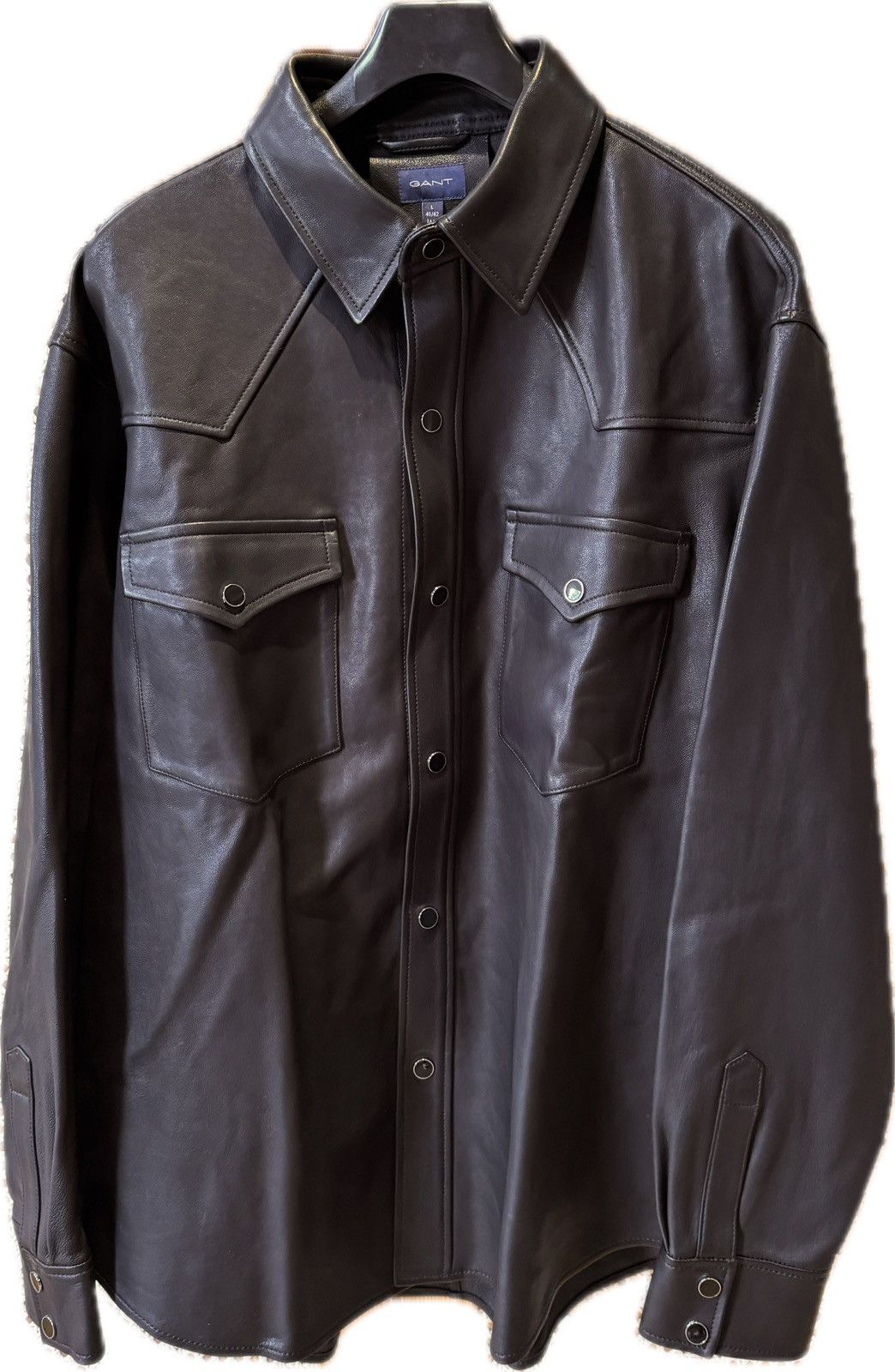 Gant New GANT Lamb Leather Jacket Size US L / EU 52-54 / 3 - 1 Thumbnail