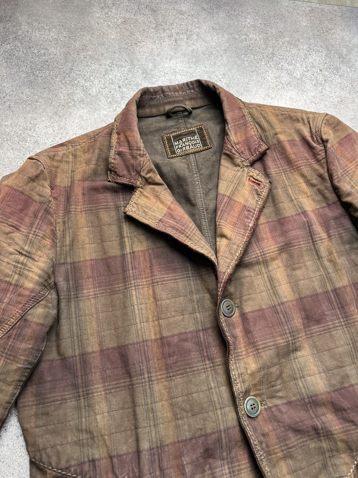 Marithe + Francois Girbaud Marithe Francois Girbaud archive checked faded blazer jacket Size US L / EU 52-54 / 3 - 5 Thumbnail