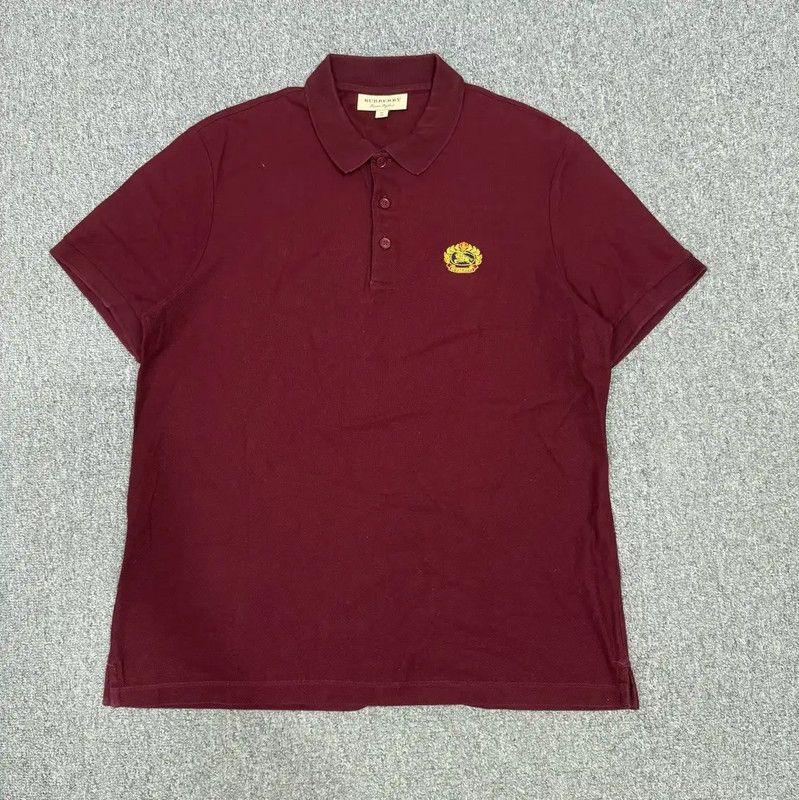 Burberry Burberry Red Cotton Polo Shirt for Men Size US XL / EU 56 / 4 - 1 Thumbnail