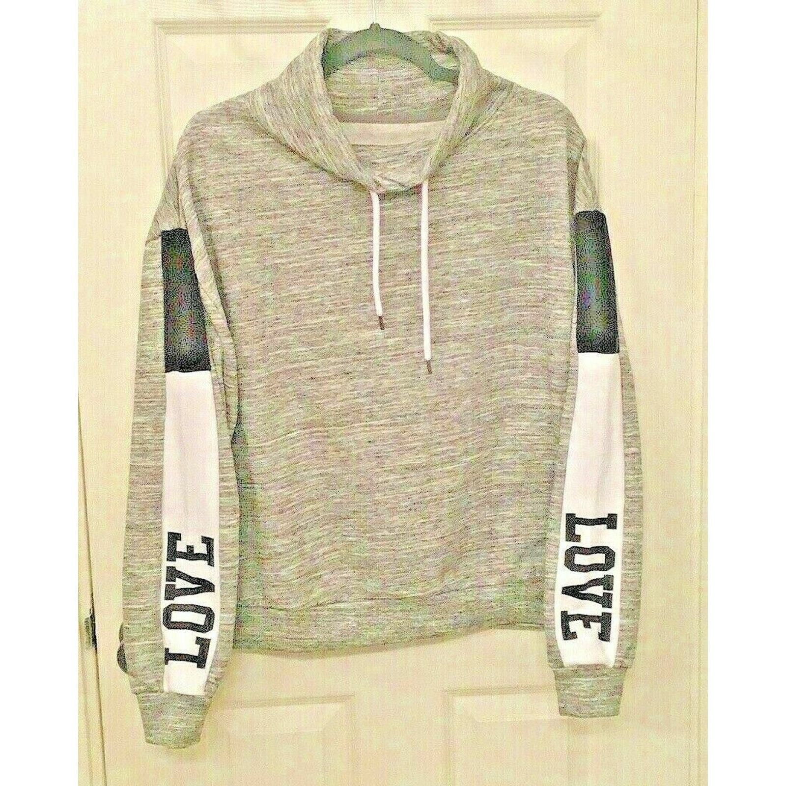 Other Reflex Womens Turtleneck Drawstrings Fleece Lining LOVE Size XL / US 12-14 / IT 48-50 - 1 Thumbnail