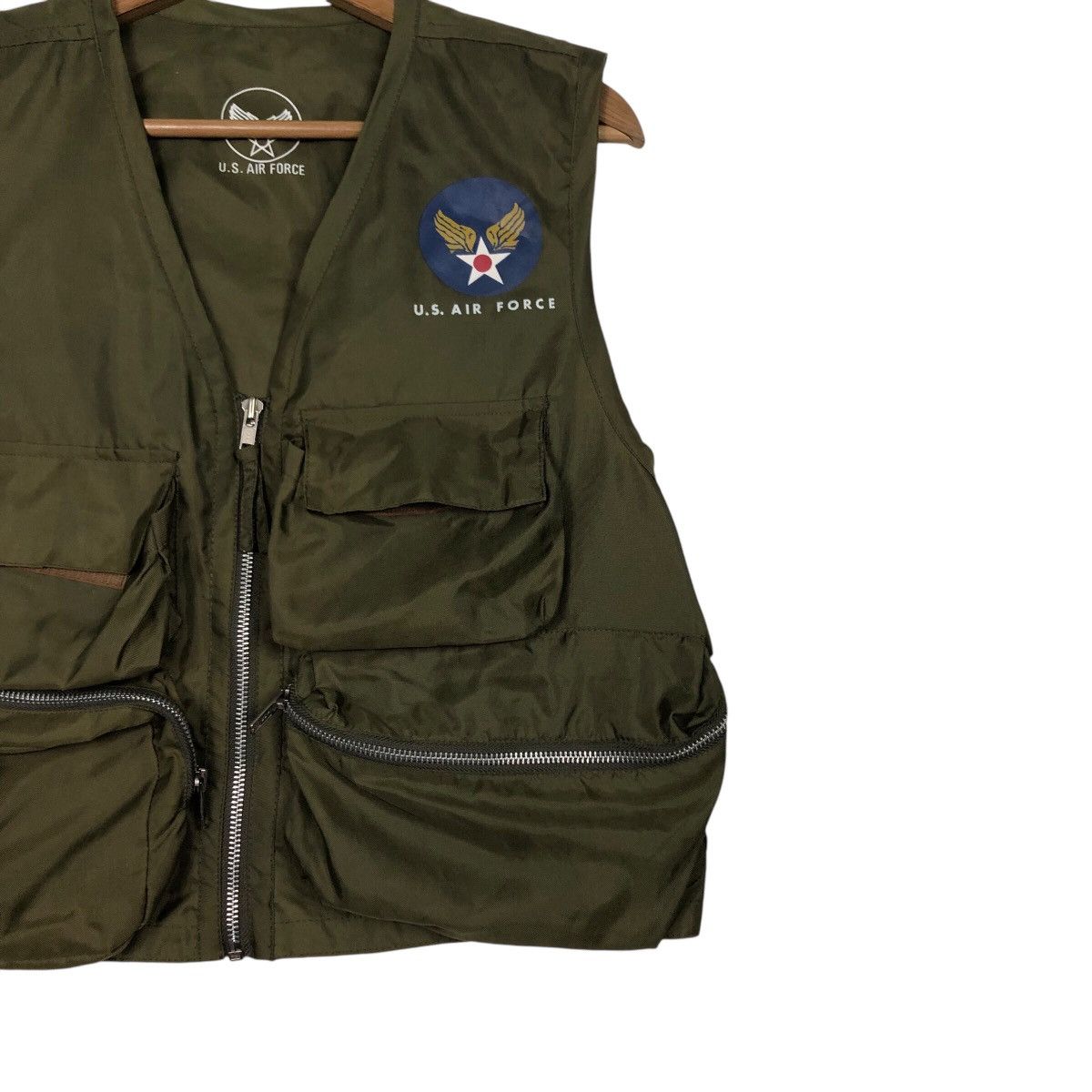 Japanese Brand 📌Vintage Utility Tactical Vest Us Air Force Military Size US M / EU 48-50 / 2 - 6 Thumbnail