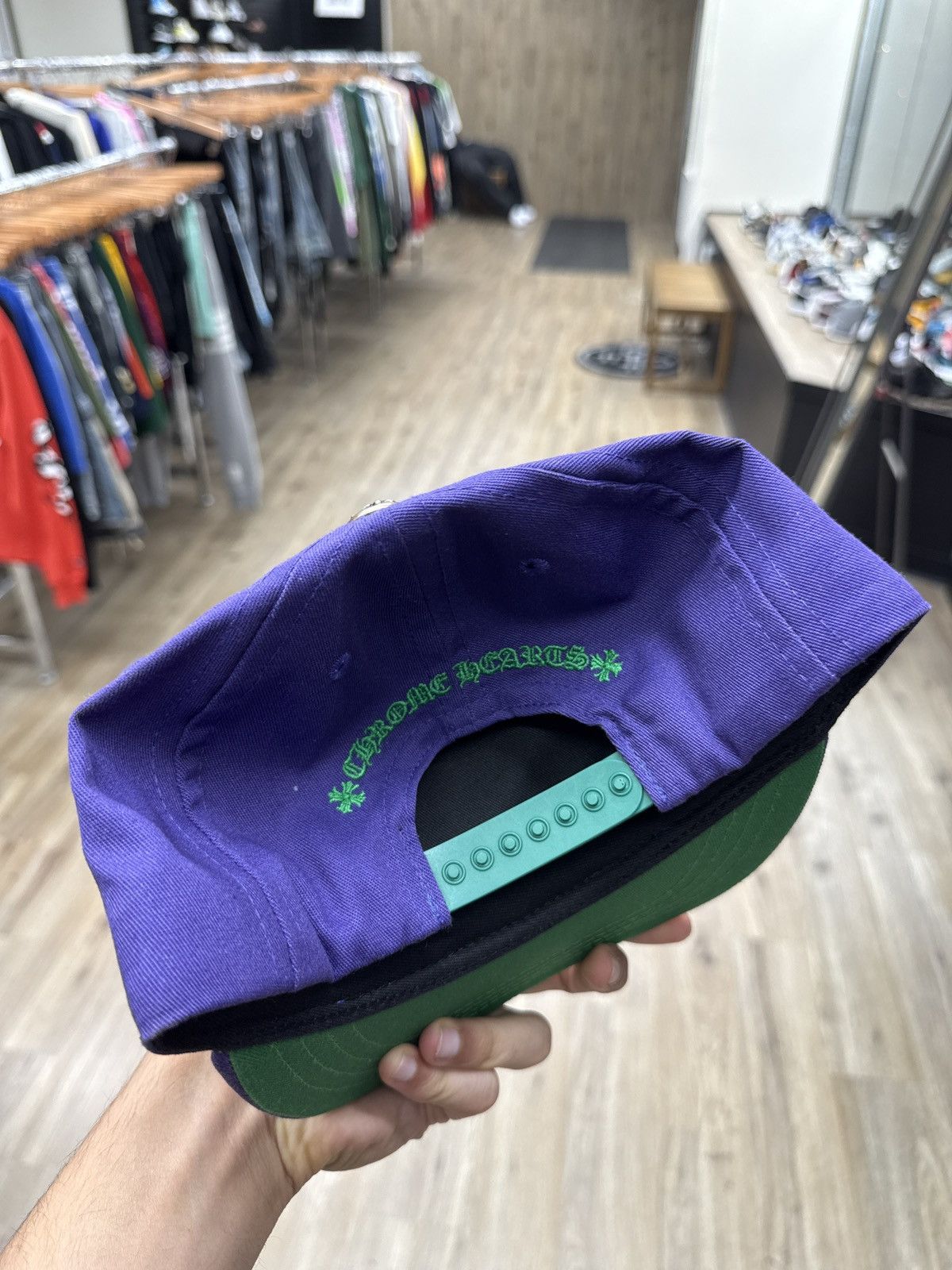 Chrome Hearts Chrome Hearts Purple Trucker Hat Size ONE SIZE - 4 Thumbnail