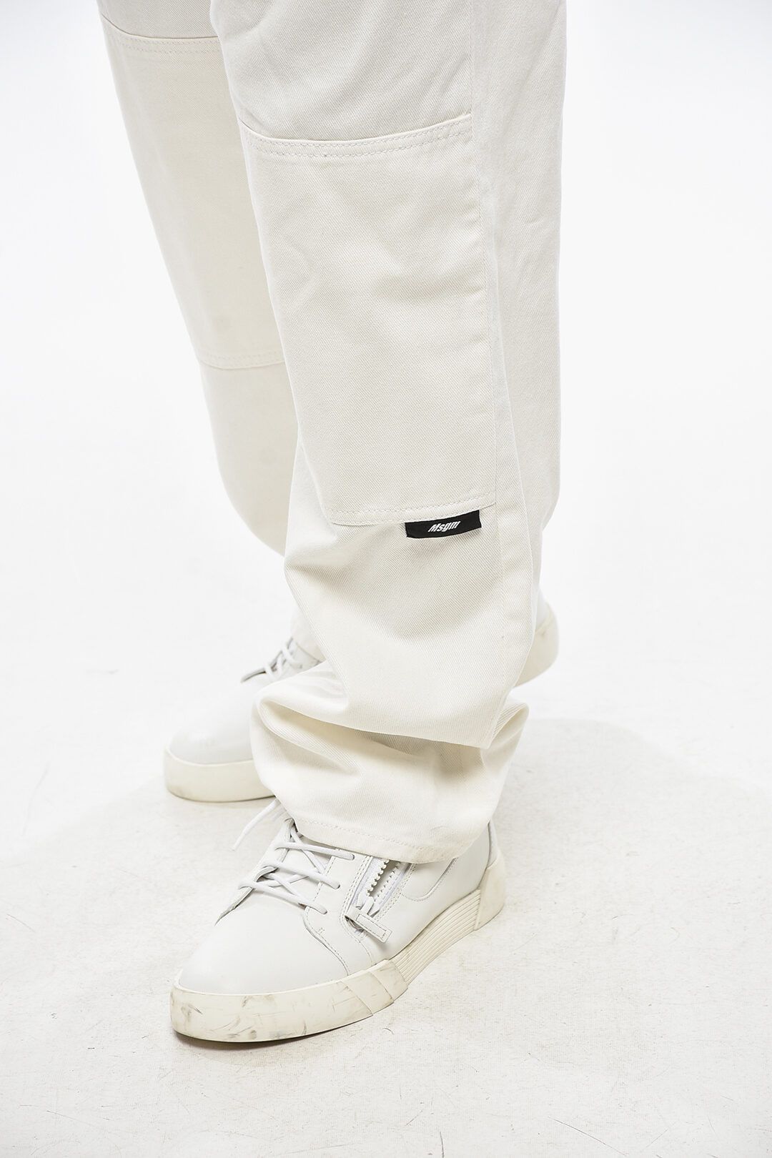 MSGM og1mm1125 Straight Leg Jeans in White Size US 28 / EU 44 - 4 Thumbnail
