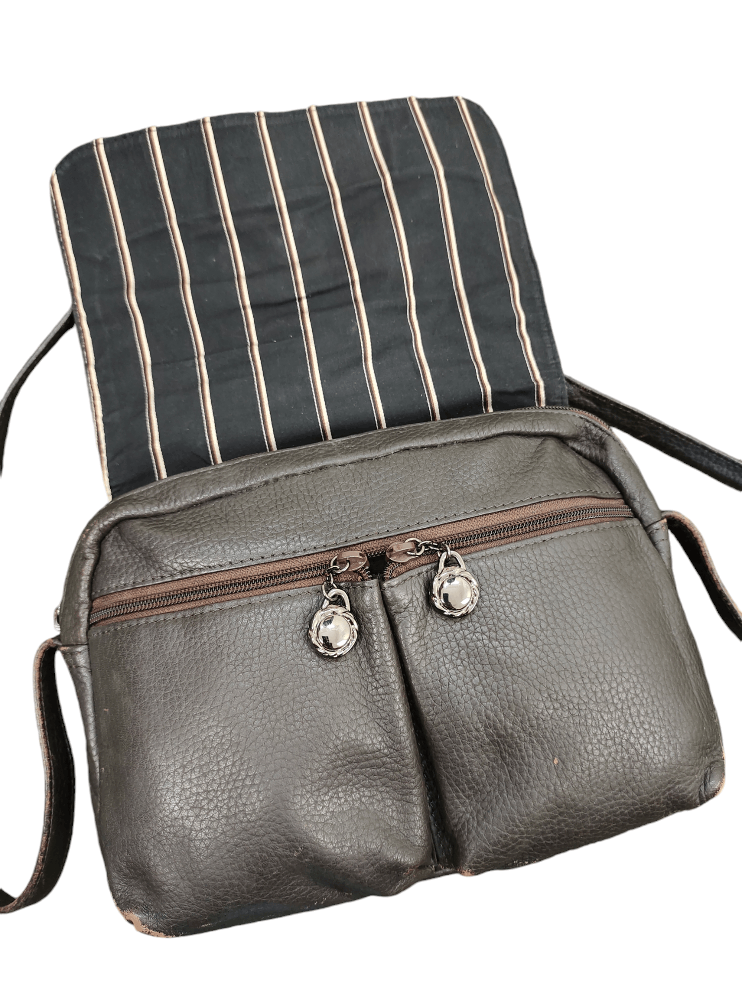 Leather Vintage Cavallina Japan Patina Leather Shoulder Sling Bag Size ONE SIZE - 14 Thumbnail