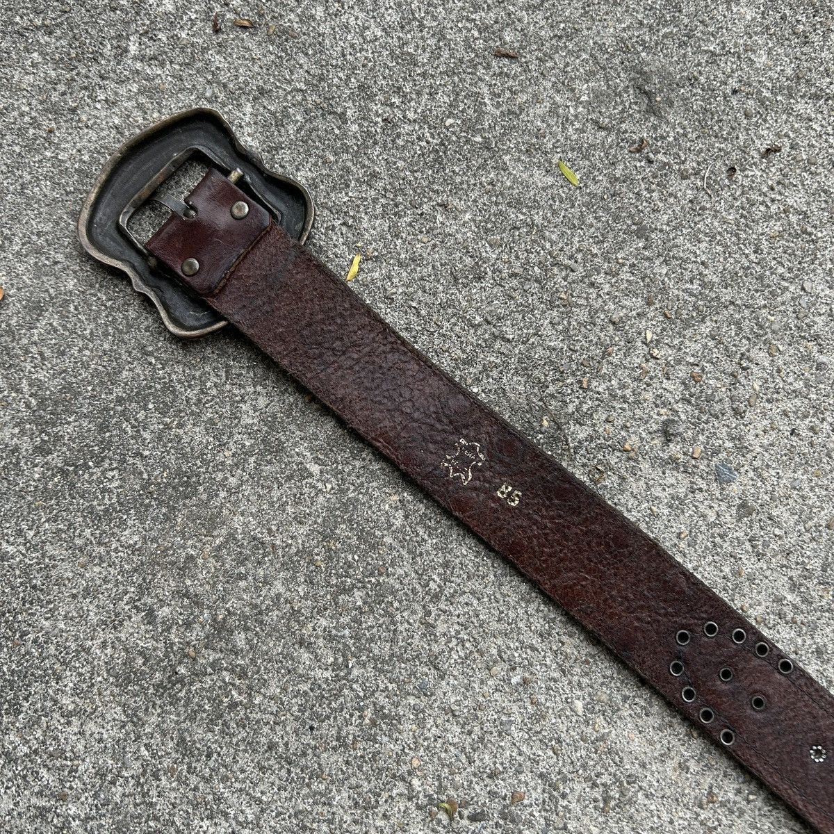Vintage Vintage studded leather belt (Kapital Style) Size ONE SIZE - 12 Thumbnail