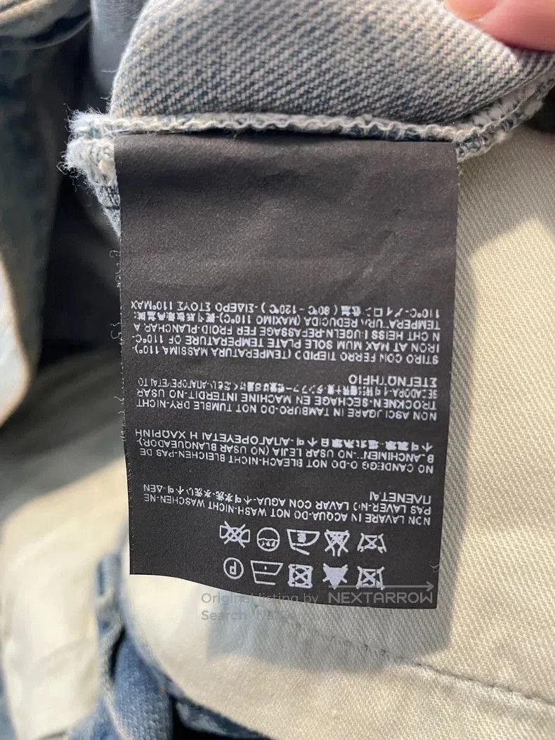 Saint Laurent Paris Saint Laurent Distressed Blue Jeans. Size US 29 - 6 Thumbnail