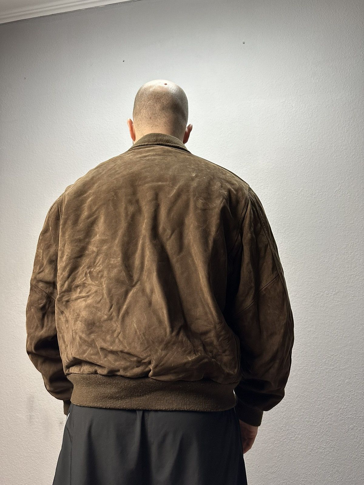 Chevignon × Vintage Vintage Chevignon Suede Leather Jacket Boxy Archival Aviator Size US L / EU 52-54 / 3 - 10 Thumbnail