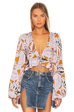 For Love & Lemons For Love & Lemons Esmeralda Crop Top size L Size L / US 10 / IT 46 - 2 Thumbnail