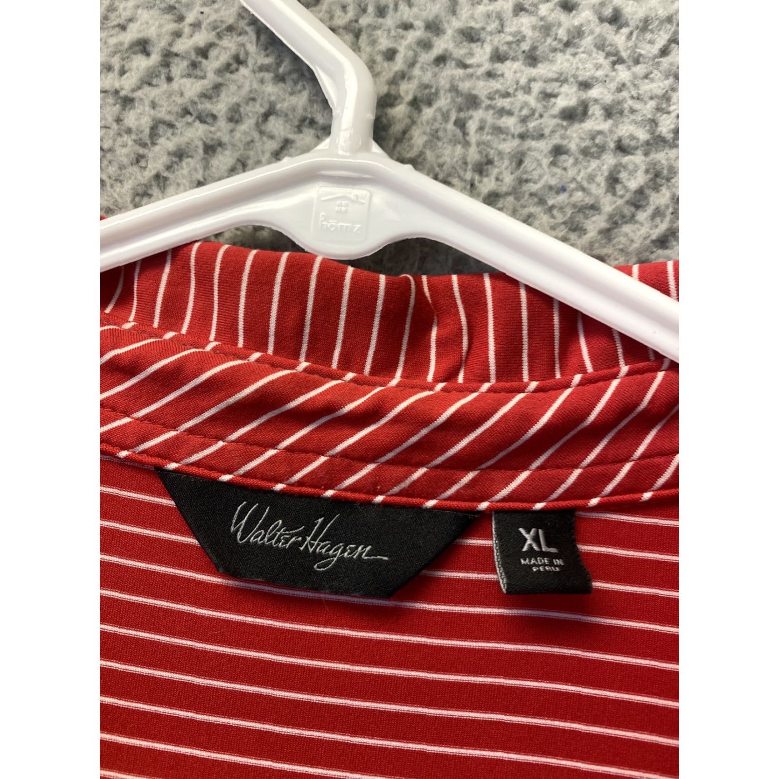 Vintage Walter Hagen Polo Shirt Mens XL Red Short Sleeve Striped Golf Activewear /62-62 Size US XL / EU 56 / 4 - 3 Thumbnail