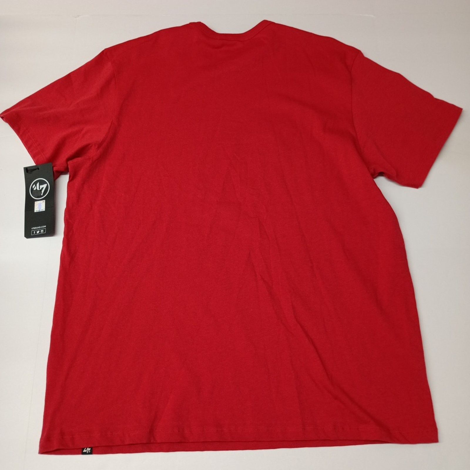 47 Brand Chicago Bulls Basketball T-Shirt Men's XL Red Tee '47 Brand Size US XL / EU 56 / 4 - 6 Thumbnail