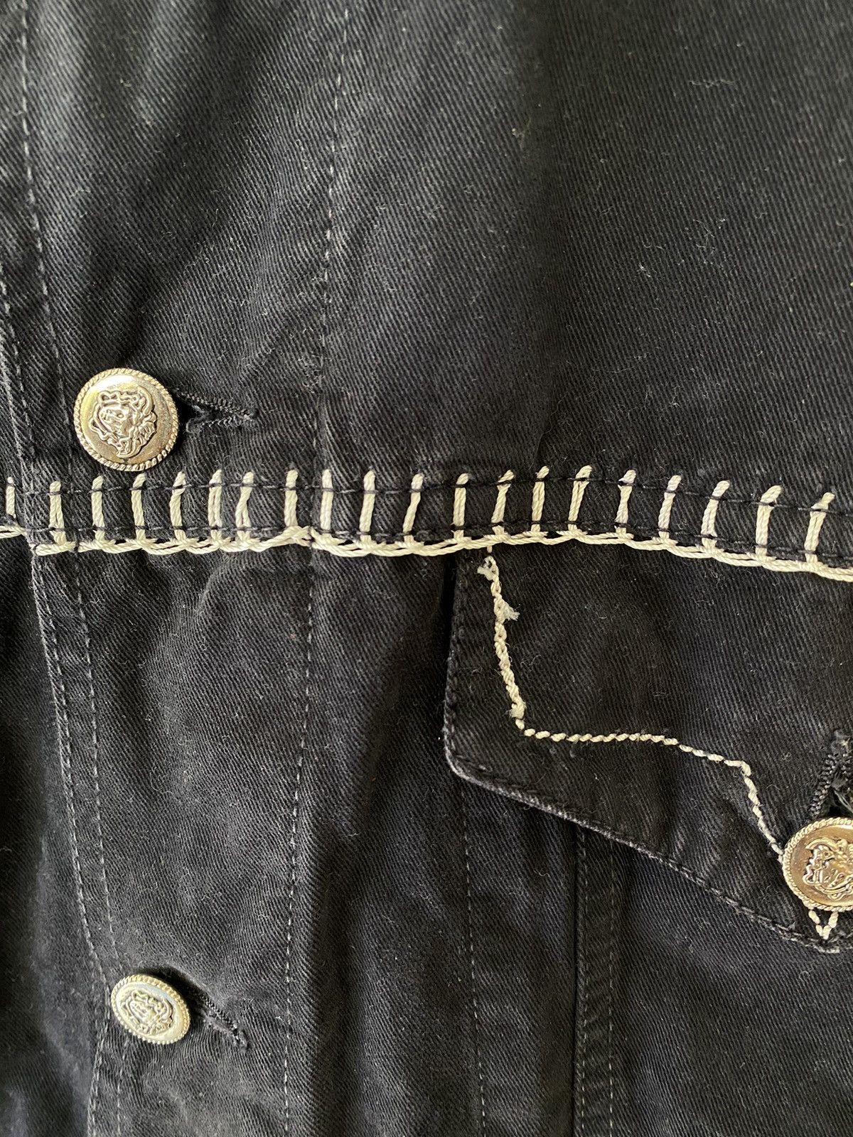 Versace × Versace Jeans Couture × Versus Versace 90s Versace Contra Stitch Detailing Jacket Size US L / EU 52-54 / 3 - 9 Thumbnail