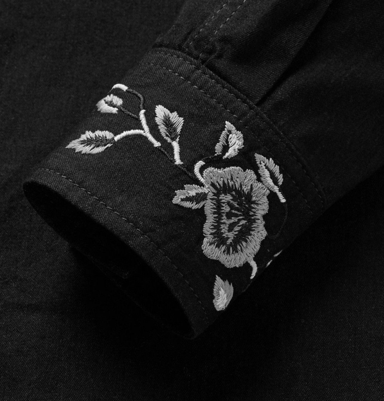 Saint Laurent Paris Saint Laurent - Slim-Fit Embroidered Cotton Western Shirt Size US M / EU 48-50 / 2 - 5 Thumbnail