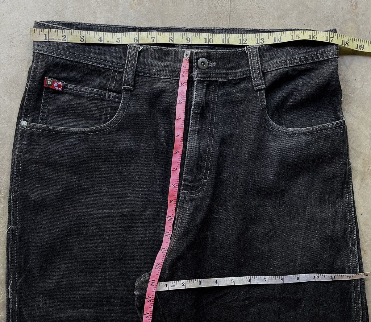 Southpole VINTAGE Y2K BAGGY SOUTHPOLE DISTRESSED HIPHOP SKATE JEANS Size US 35 - 22 Thumbnail