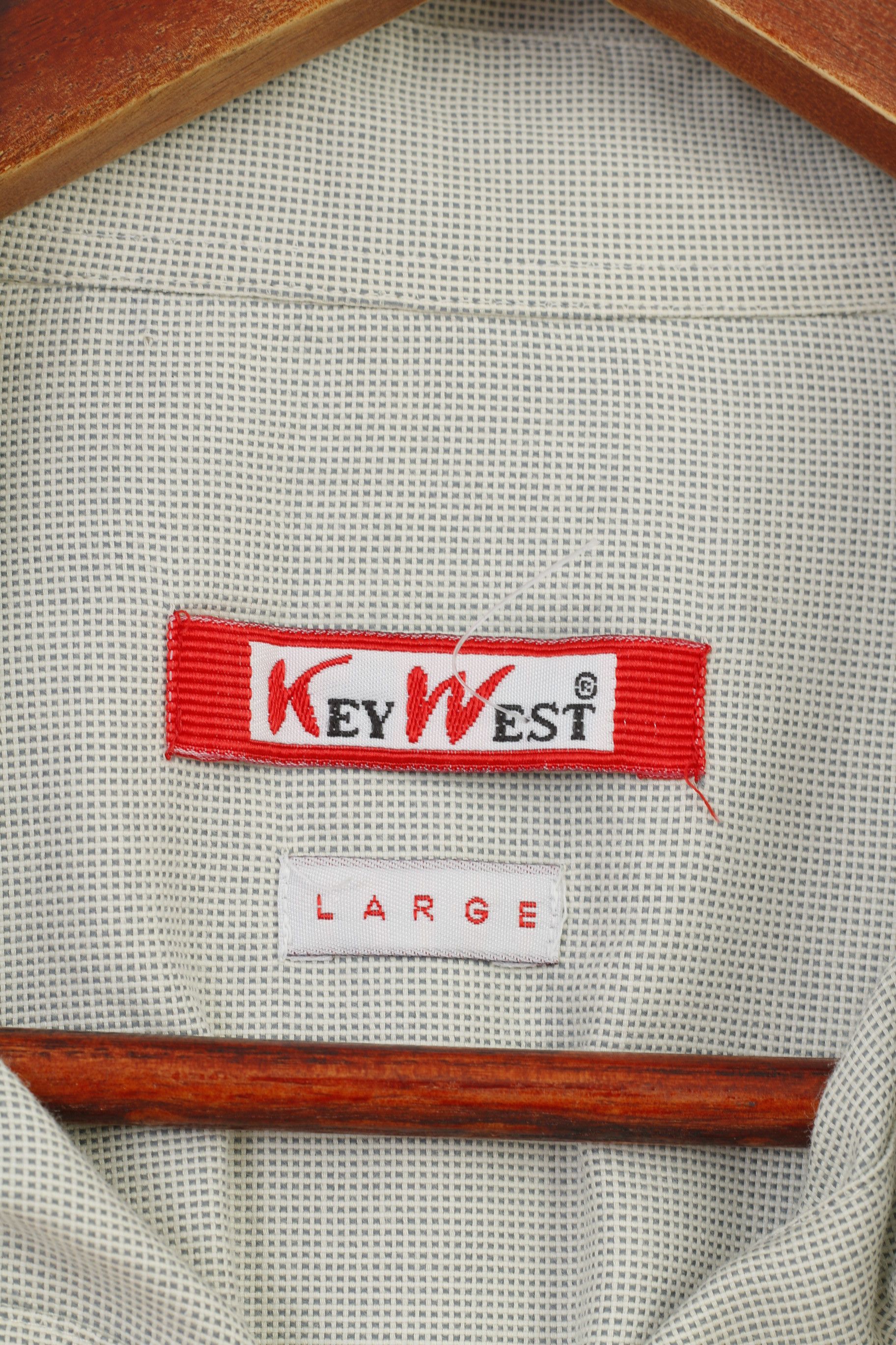 Vintage Key West Men L 2XL Casual Shirt Green Checkered 10787 Size US XXL / EU 58 / 5 - 5 Thumbnail