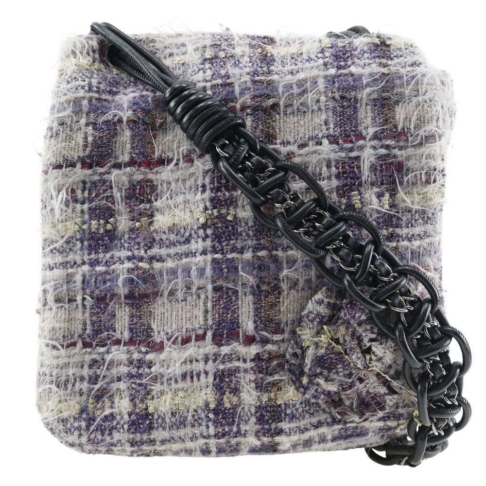 Chanel Chanel Camellia Tweed Shoulder Bag Others Crossbody Bag DUTY FREE for USA