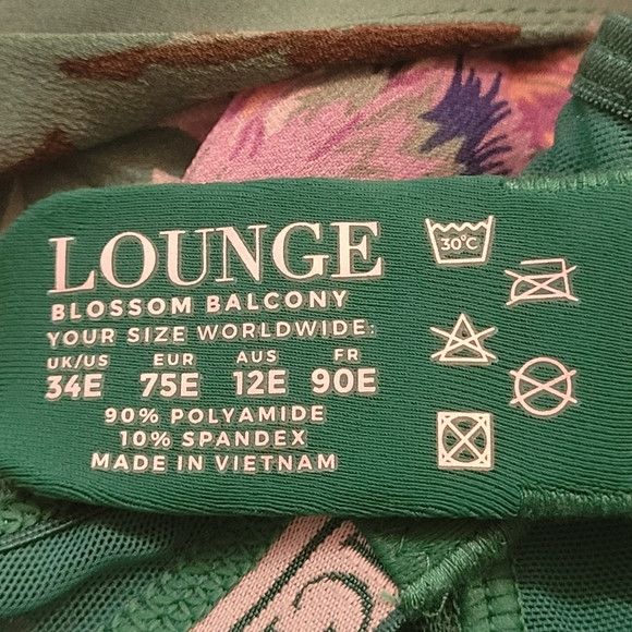 Other Lounge Blossom Balcony Bra In Emerald Green - 34E Size ONE SIZE - 5 Thumbnail