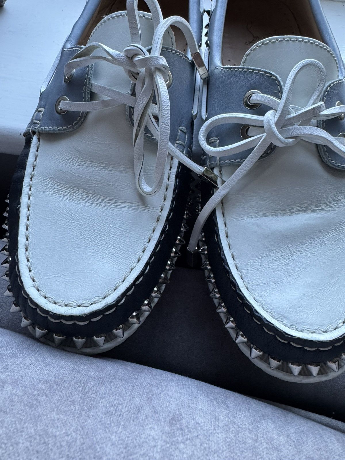 Christian Louboutin Christian Louboutin Steckel Boat Deck Flats sz 41.5 see phot Size US 8.5 / EU 41-42 - 4 Thumbnail
