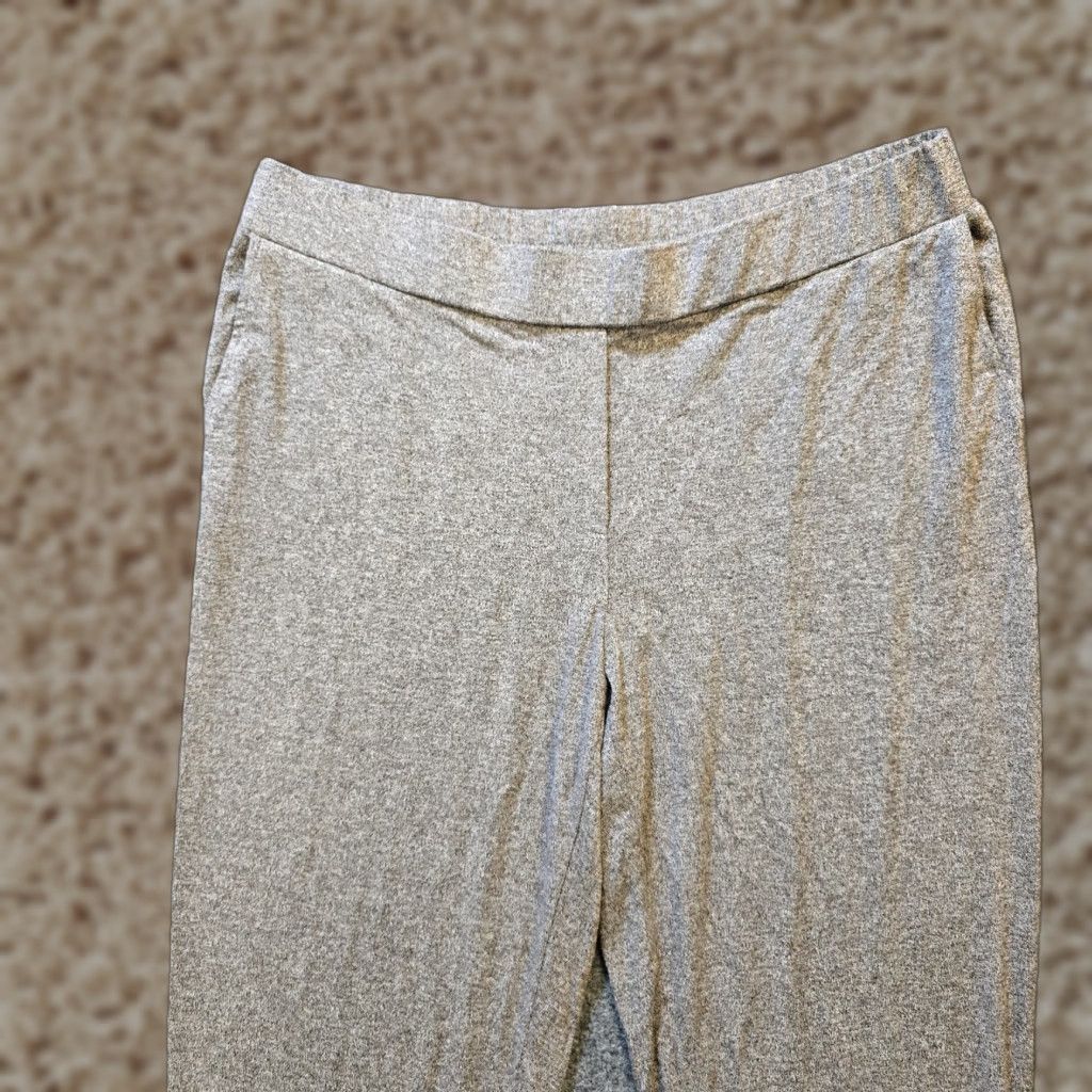 J. Jill J Jill Pants Womens Size Large Gray Tapered Cuff Stretch Wearever Pull On Casual Slim Straight Leg City Preppy Mens Womens Girls Size 36" / US 14 / IT 50 - 1 Thumbnail