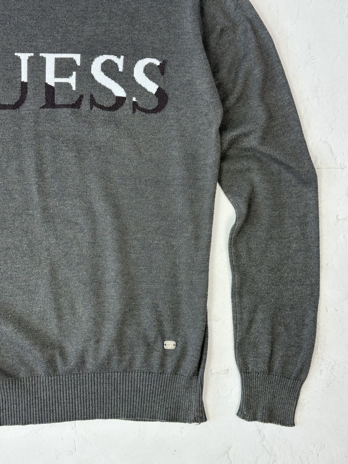 Guess Vintage Guess Marciano Grey Cotton Sweater Size US M / EU 48-50 / 2 - 3 Thumbnail