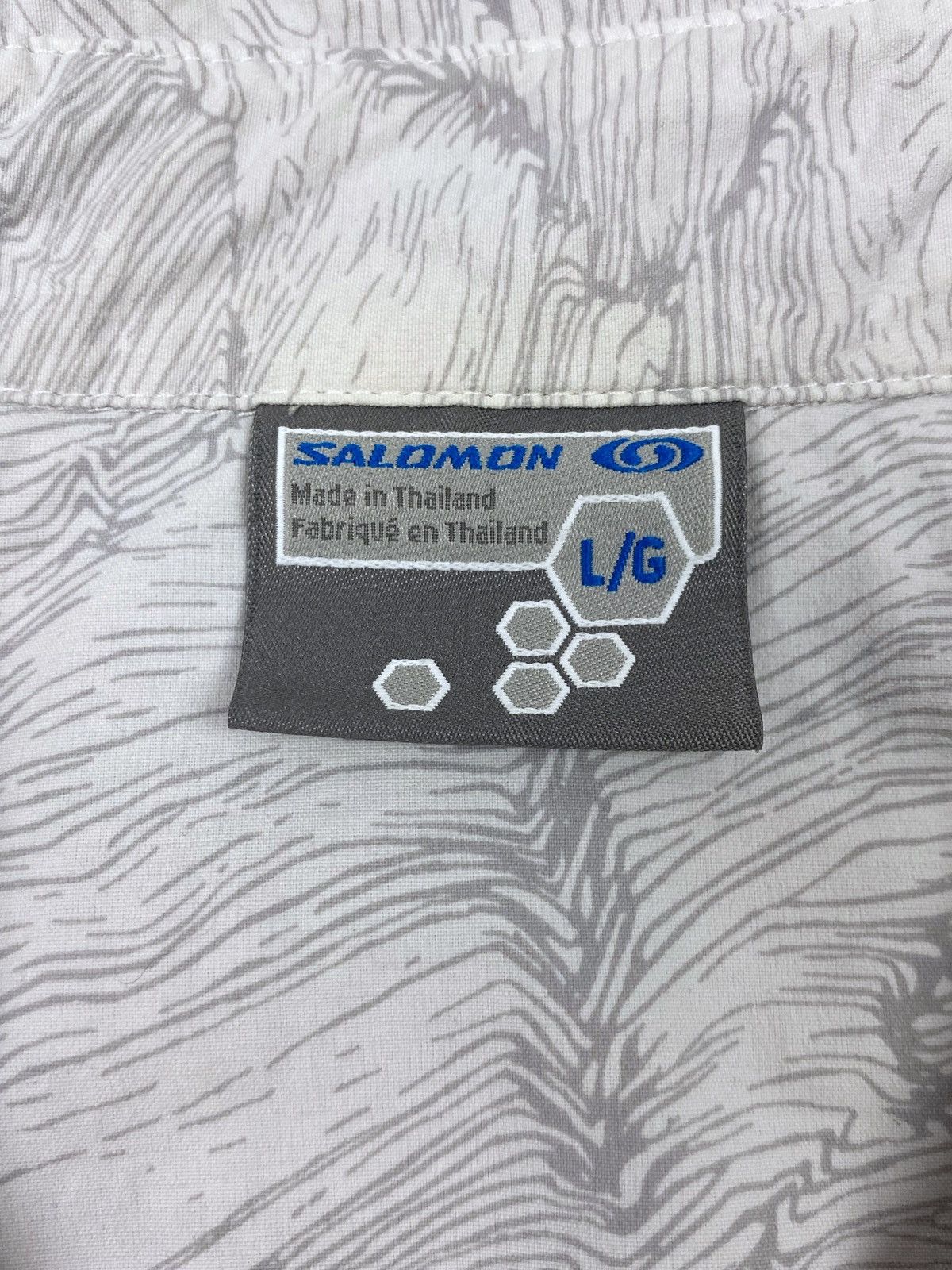 Salomon 2000’s Vintage Salomon Topographic Print Button Up Shirt Size US L / EU 52-54 / 3 - 3 Thumbnail
