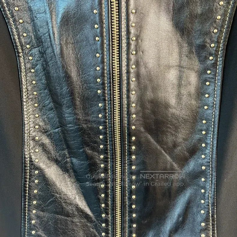 Versace Versace Black willow spike leather jacket Size US S / EU 44-46 / 1 - 4 Thumbnail