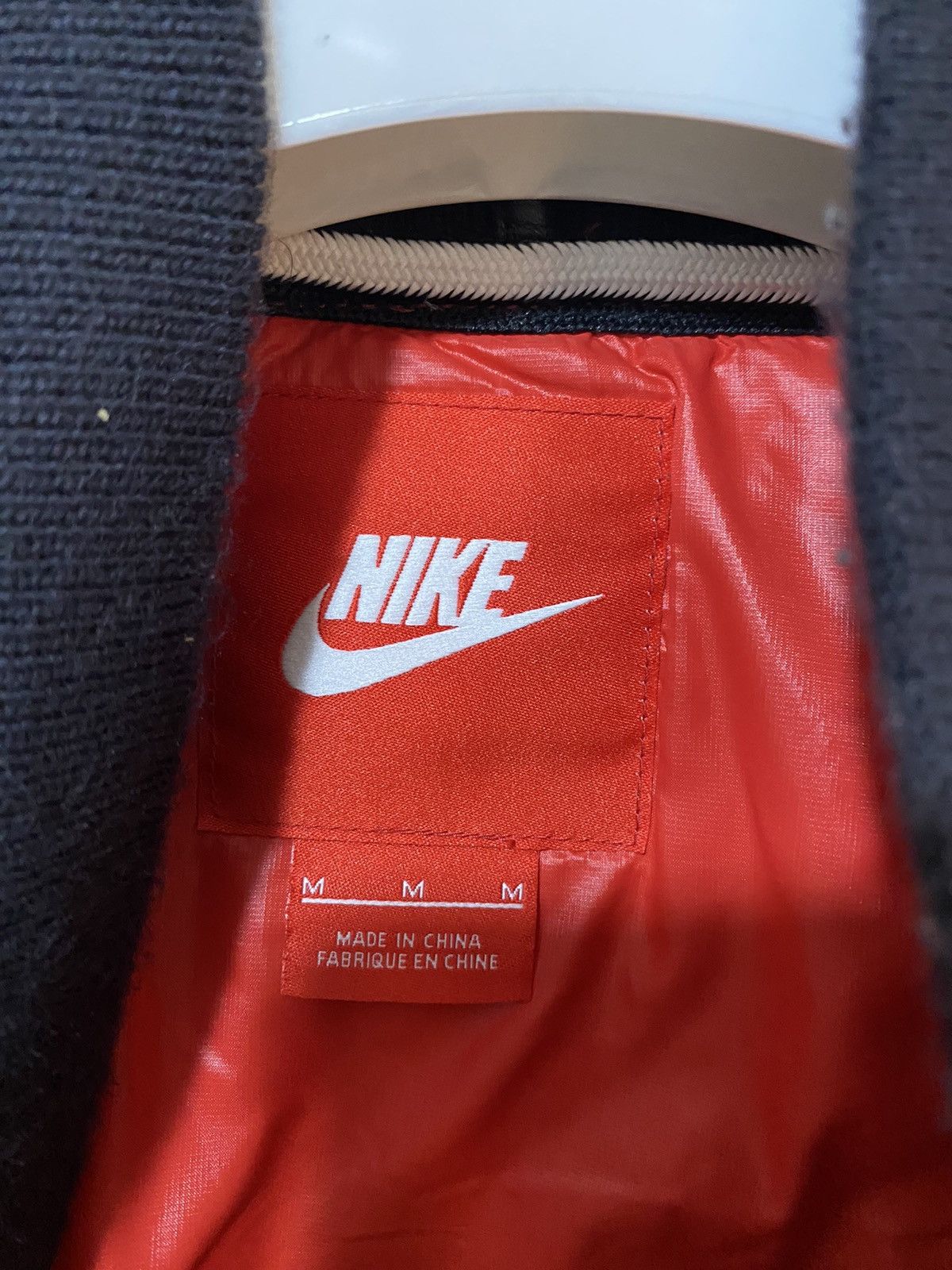 Nike Nike Destroyer Varsity Jacket M, red black, with leather Size US M / EU 48-50 / 2 - 6 Thumbnail