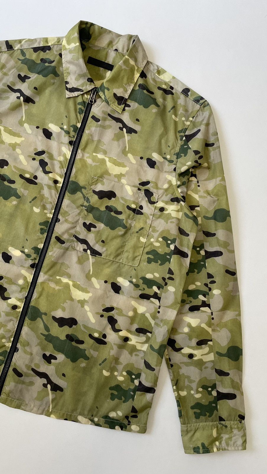 Prada S/S 17 Sample Nylon Camo Zip Jacket Size US M / EU 48-50 / 2 - 5 Thumbnail