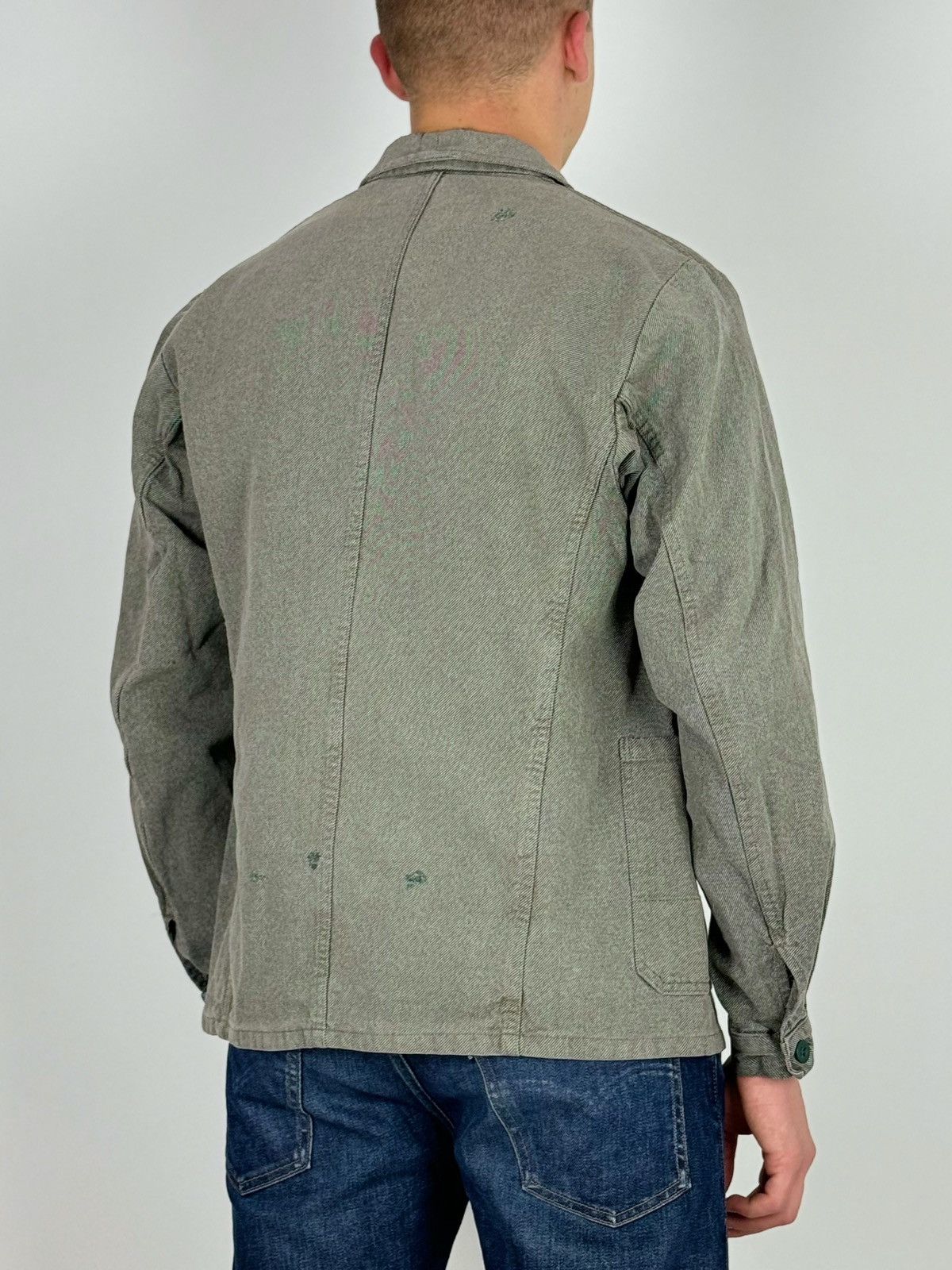Vintage 70-80’s Vintage Fischer Salt and Pepper Repaired Work Jacket Size US M / EU 48-50 / 2 - 3 Thumbnail