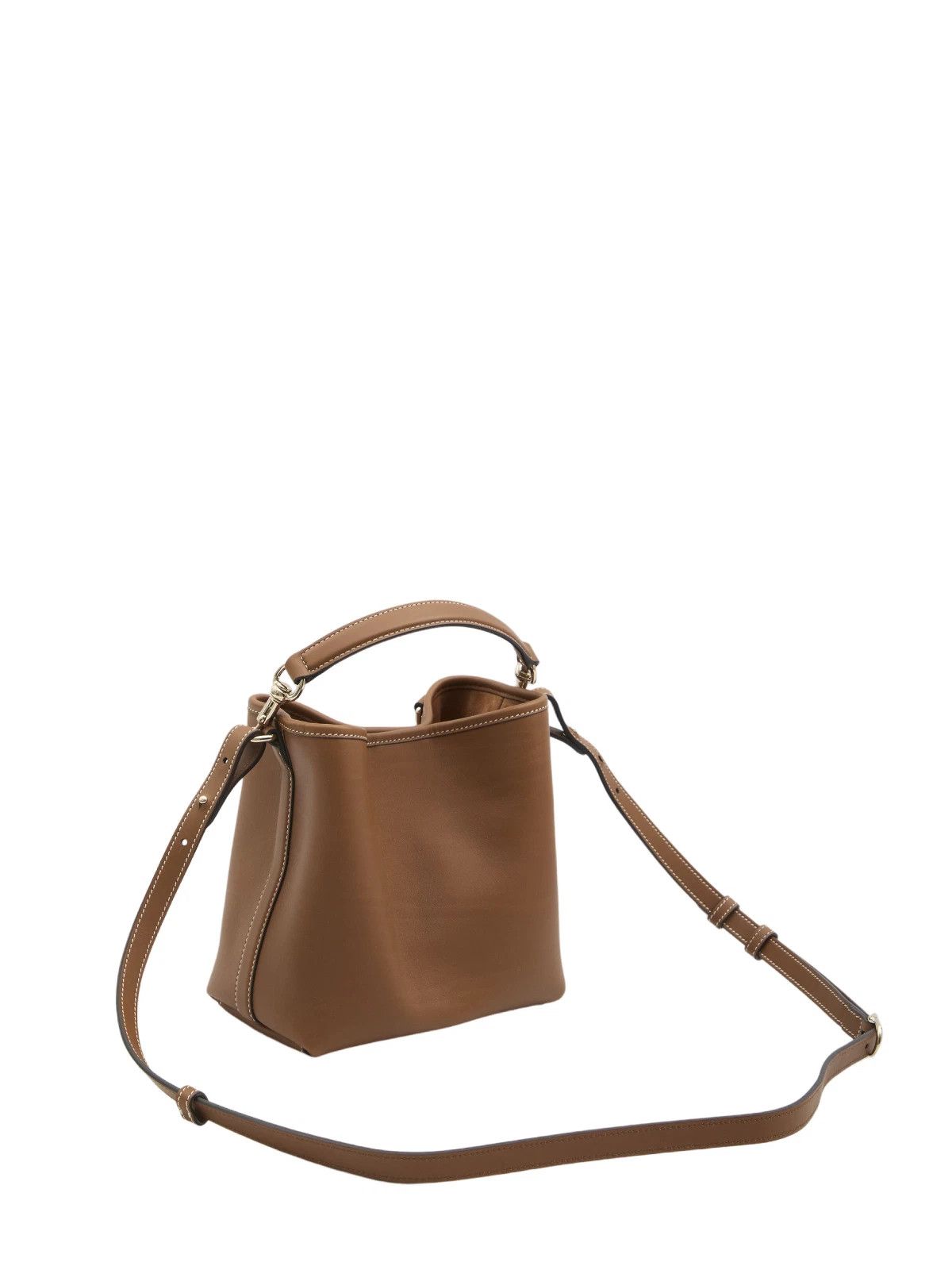Gucci Gucci Emblem Small Brown Leather Bucket Bag New Auth Size ONE SIZE - 2 Thumbnail