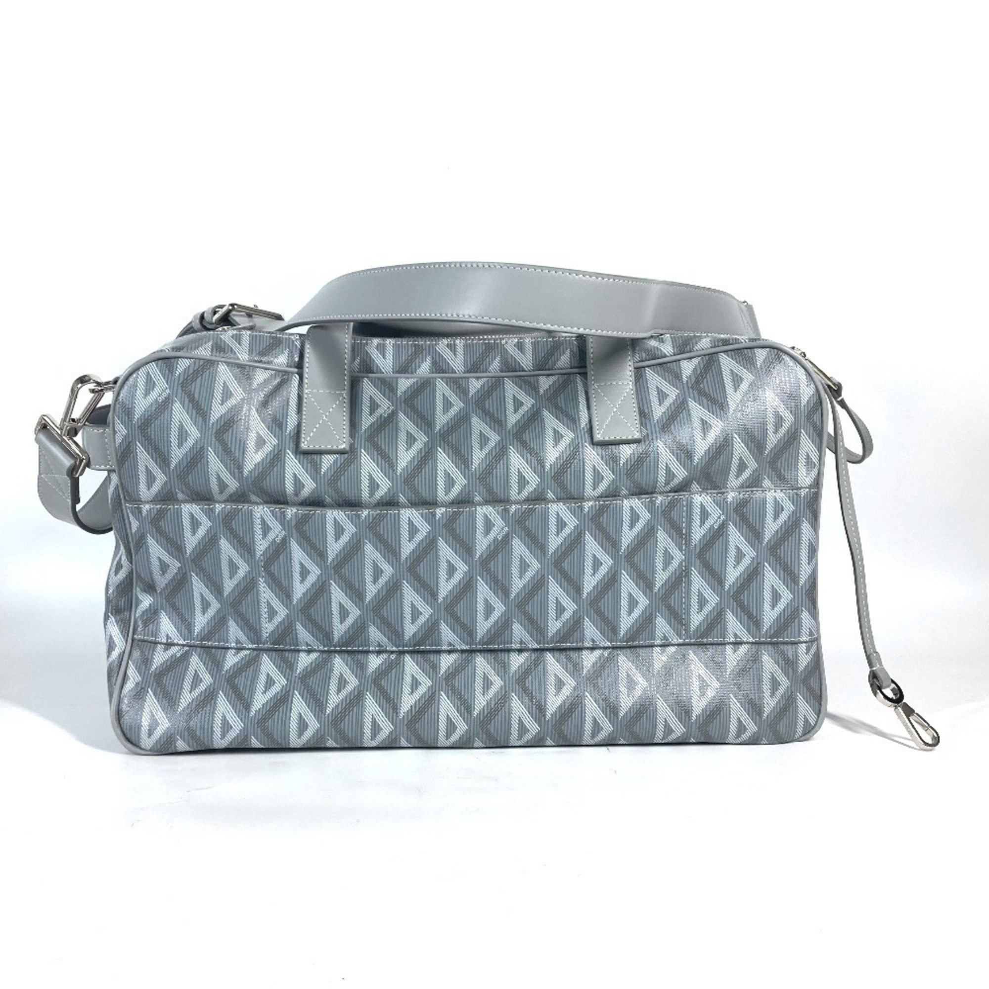 Christian Dior Dior 1Esdu035Cdp_H42E Cd Diamond Hit The Road Pet Carrier Bag Dog Boston Shoulder Canvas Leather Men Women Gray G-240725-43 in Grey