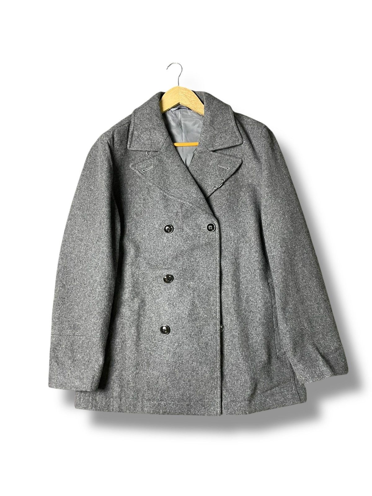 Japanese Brand × Lanvin × Vintage Lanvin en Bleu Double Breasted Wool Coat (68) Size US XS / EU 42 / 0 - 1 Thumbnail