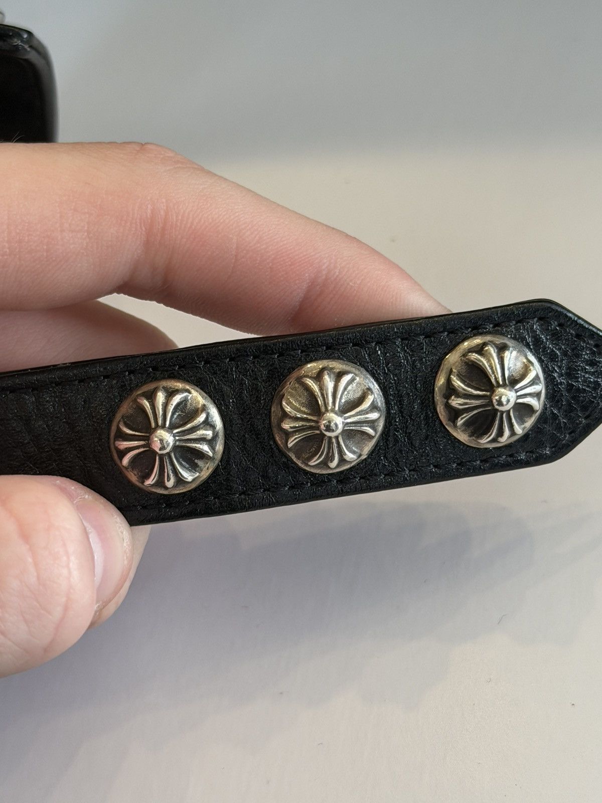 Chrome Hearts Chrome Hearts Black Studded Bracelet Size ONE SIZE - 3 Thumbnail