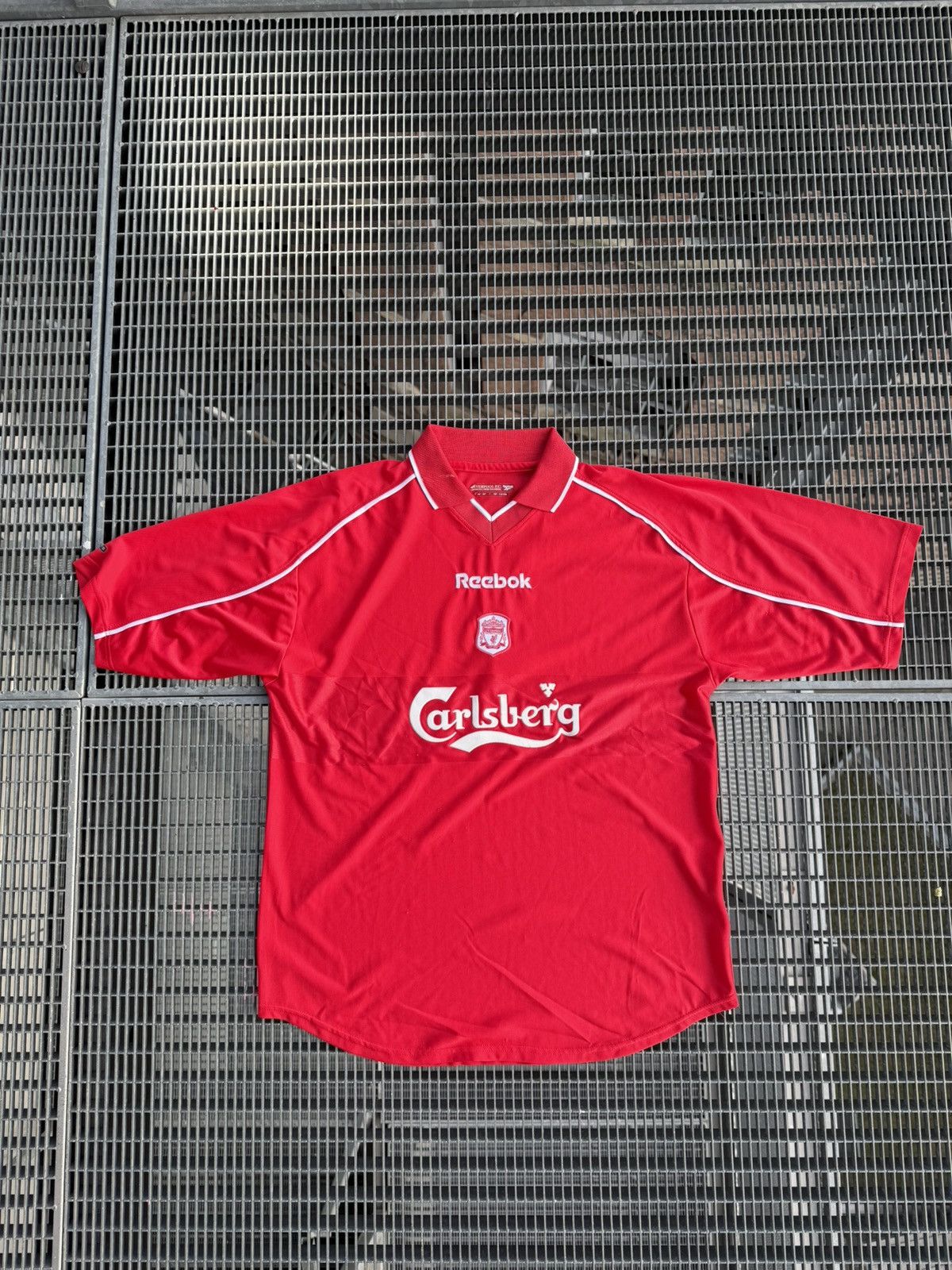 Reebok Vintage 2001/2002 Reebok Liverpool Home Jersey Size US XL / EU 56 / 4 - 1 Thumbnail