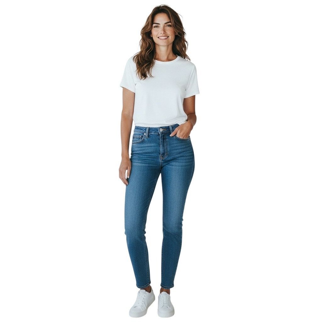 Frame Frame - Le Garcon Boyfriend Jean in Medium Blue-size 24 Size 24" / US 00 / IT 34 - 1 Thumbnail