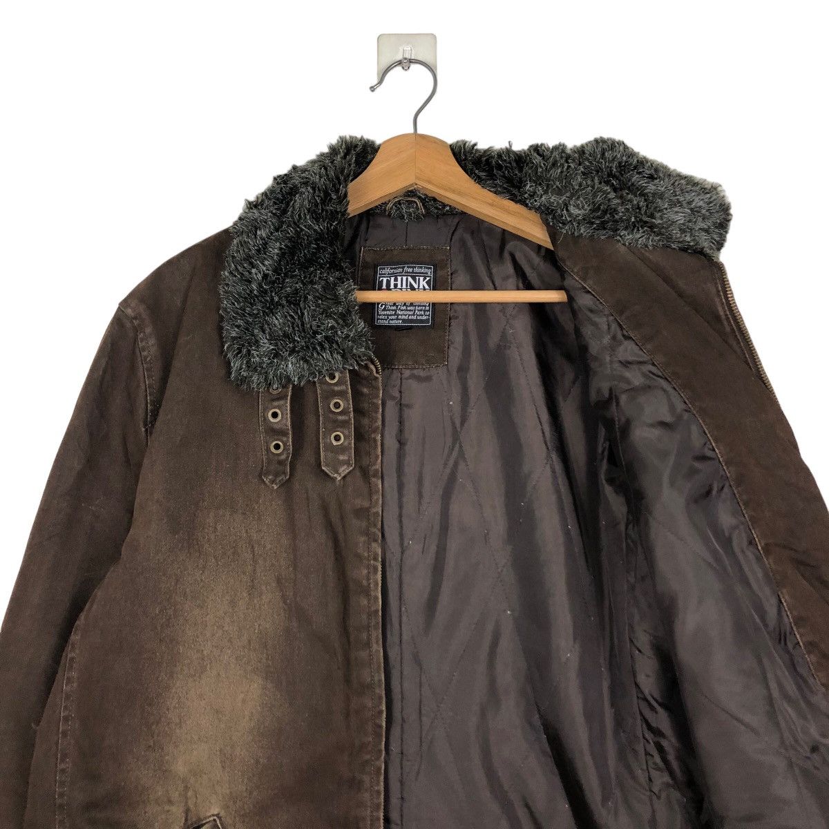 Japanese Brand 🔥Vintage Biker Jacket Think Pink Mink Fur Collar Size US L / EU 52-54 / 3 - 12 Thumbnail