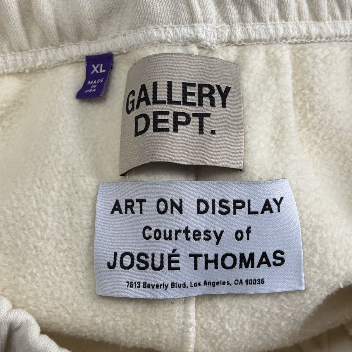 Gallery Dept. Gallery Dept Cream Paint Splattered Flare Sweats Size XL Size US 36 / EU 52 - 3 Thumbnail