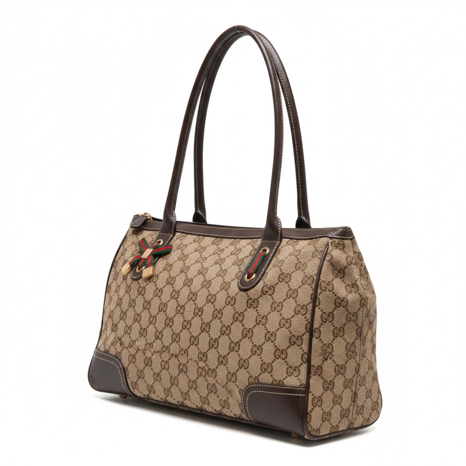 Gucci Gucci - Classic Chique Canvas Tote Handbag Size ONE SIZE - 1 Thumbnail