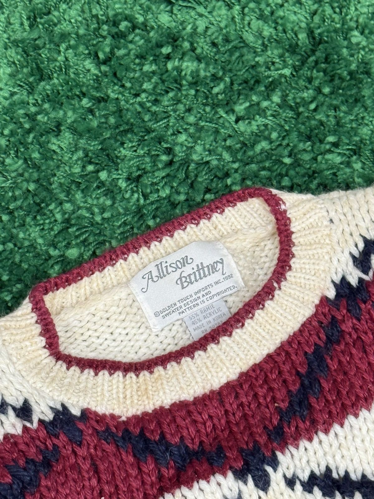Vintage Vintage Allison Brittney Knitted Sweater Knit Medium Size M / US 6-8 / IT 42-44 - 4 Thumbnail