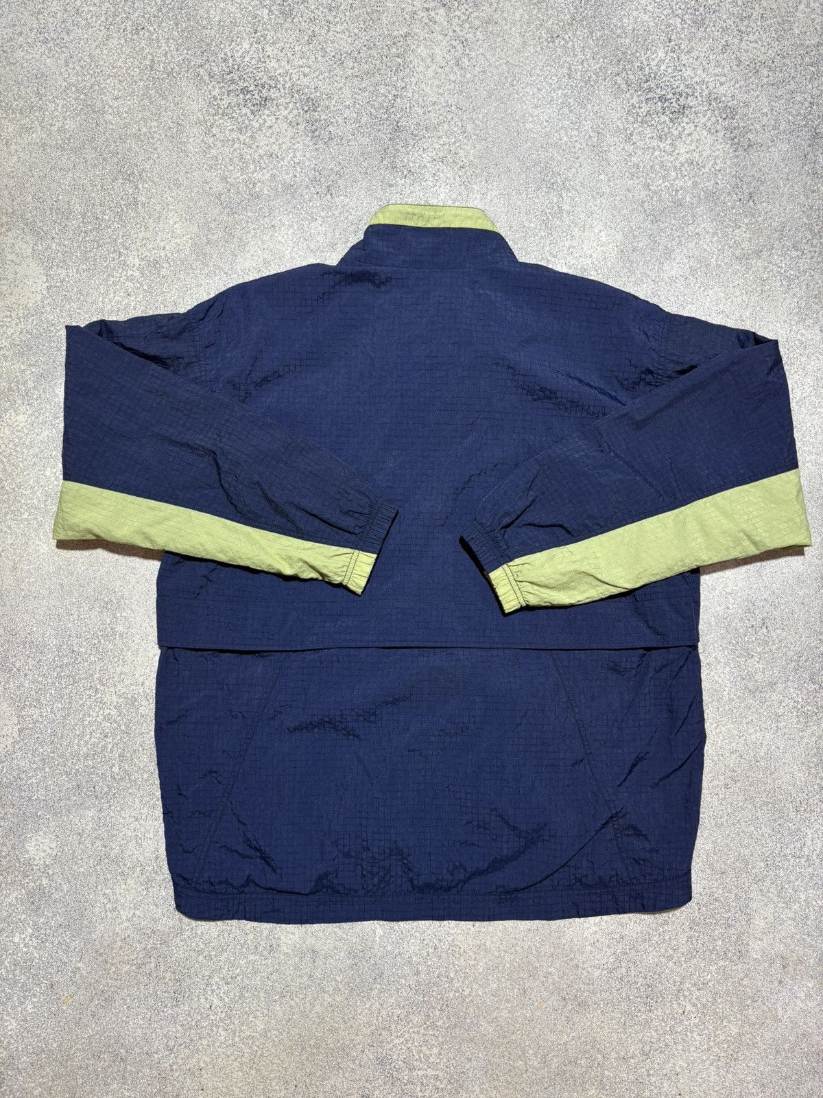Nike × Vintage Nike 90s Vintage Nylon Center Swoosh Baggy Anorak Jacket Size US L / EU 52-54 / 3 - 10 Thumbnail