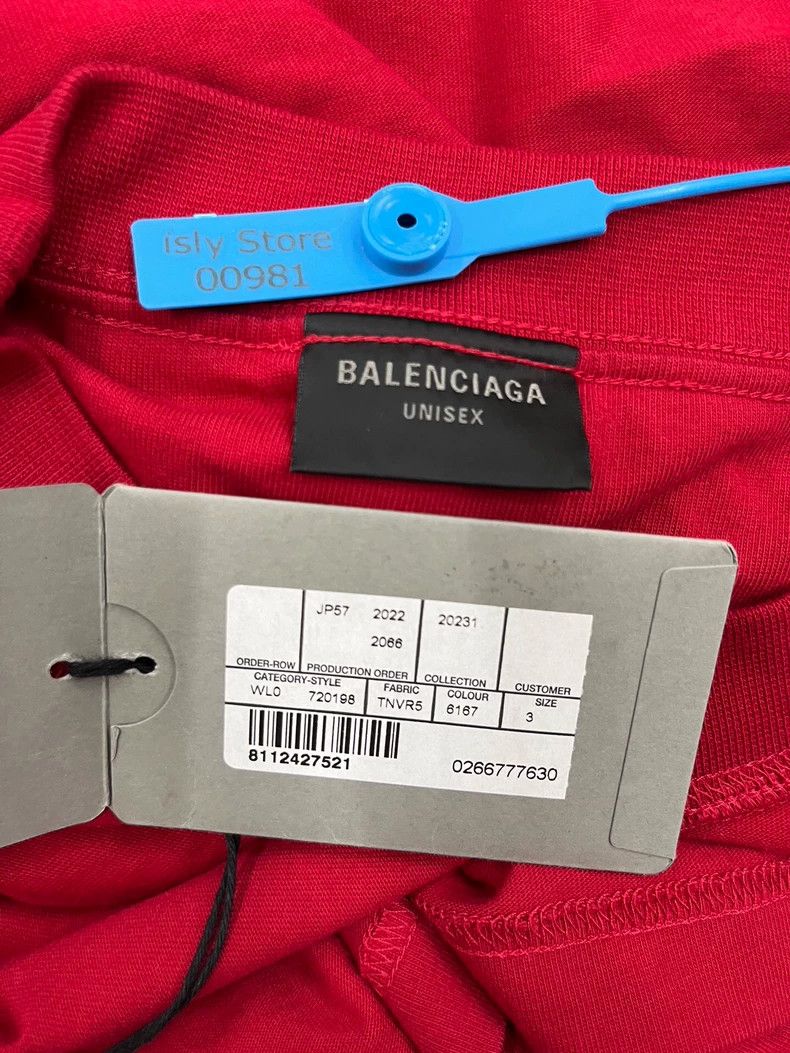 Balenciaga Balenciaga Solid monogrammed crewneck short sleeve T-shirt Size US L / EU 52-54 / 3 - 5 Thumbnail