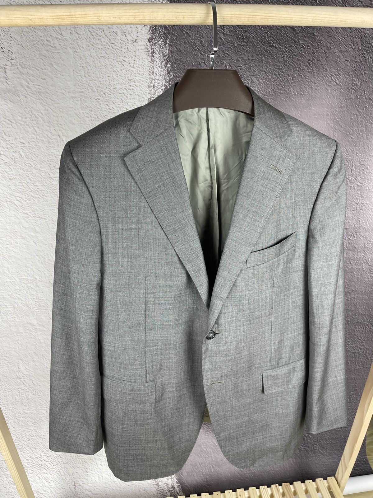 Corneliani Corneliani virgin wool grey 2 button blazer coat Size 42R - 7 Thumbnail