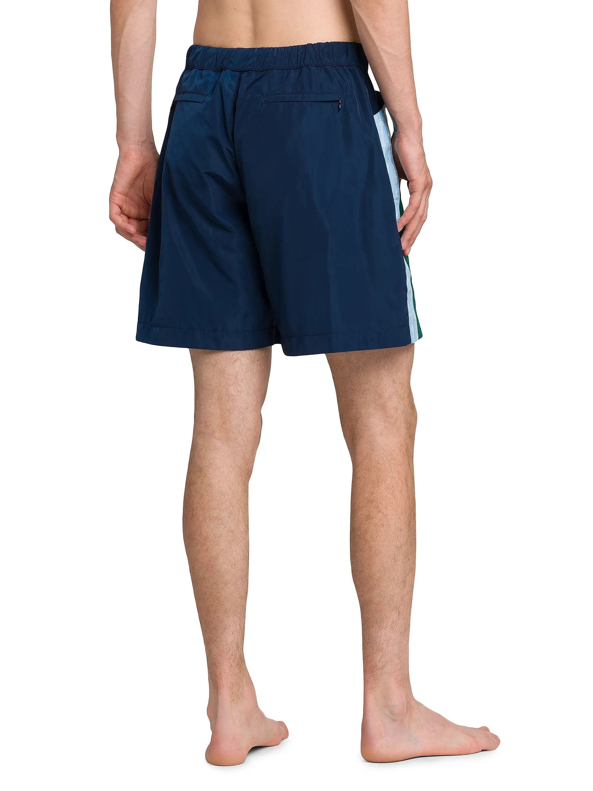 Casablanca os11x0725 Nylon Pleated Track Shorts in Multicolor Size US 36 / EU 52 - 4 Thumbnail
