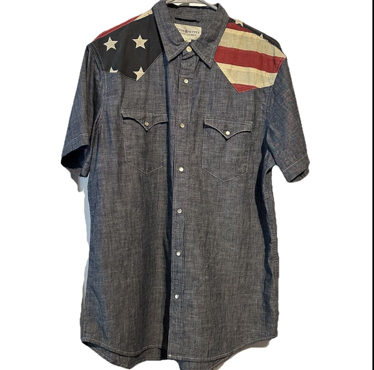 Denim & Supply Ralph Lauren Men’s Denim & Supply Ralph Lauren USA Flag Shirt Size Large Size US L / EU 52-54 / 3 - 1 Thumbnail