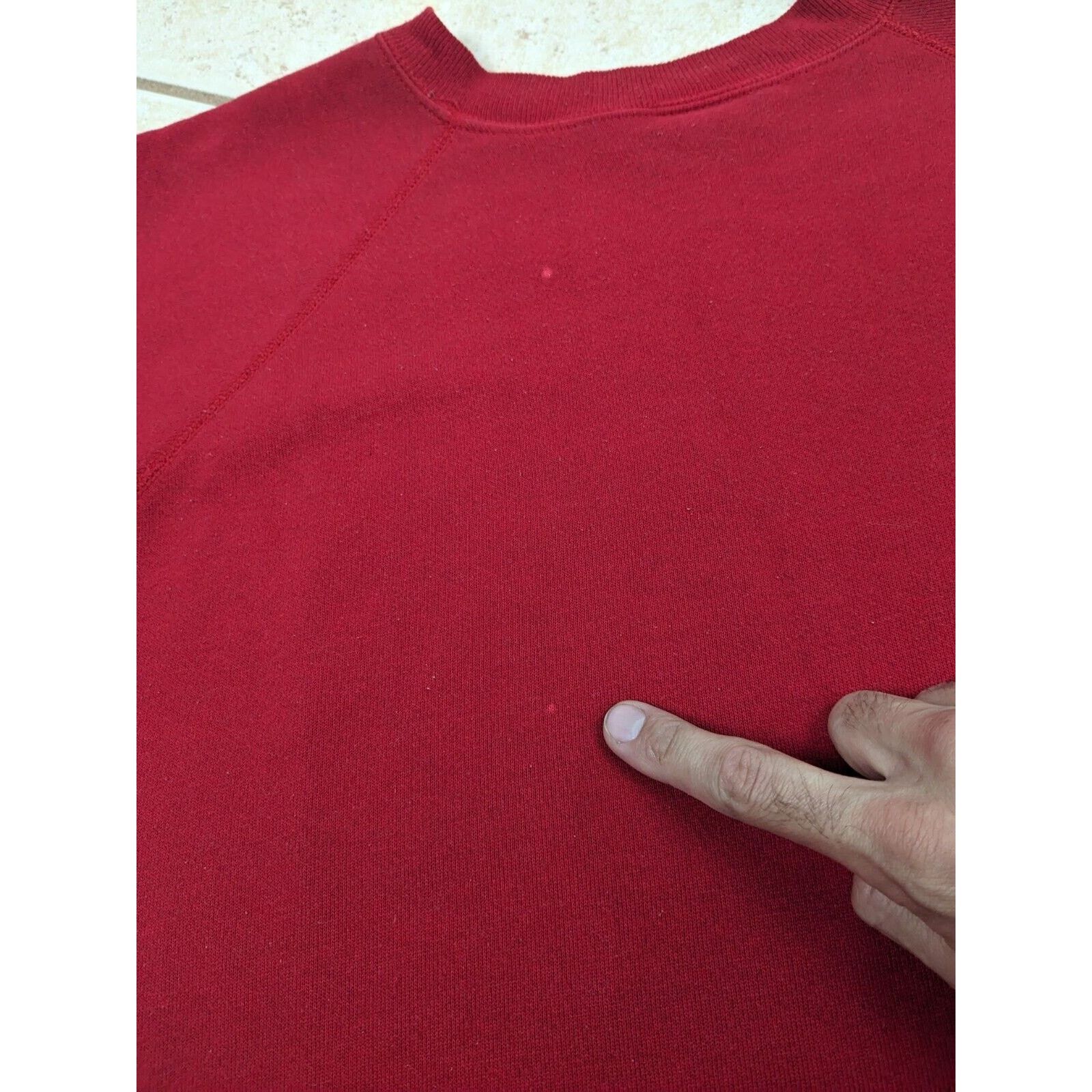 Hanes Vtg Sweatshirt Pannill Hanes Red Raglan Crewneck USA Blank Size US XL / EU 56 / 4 - 14 Thumbnail
