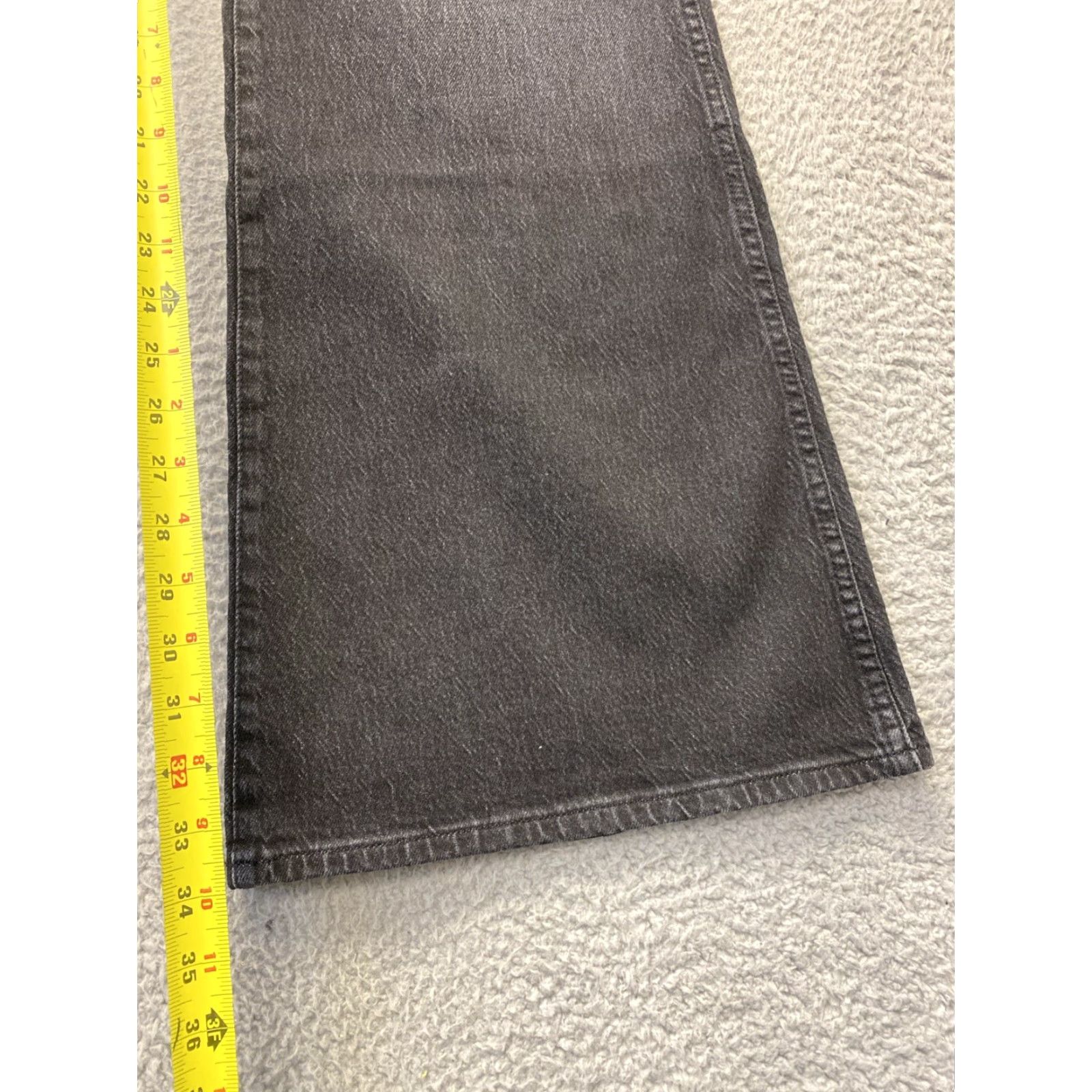 Wrangler WRANGLER High Rise Flare Jeans Rhinestone Black Women Size 36x34 Size 25" / US 0 / IT 36 - 6 Thumbnail