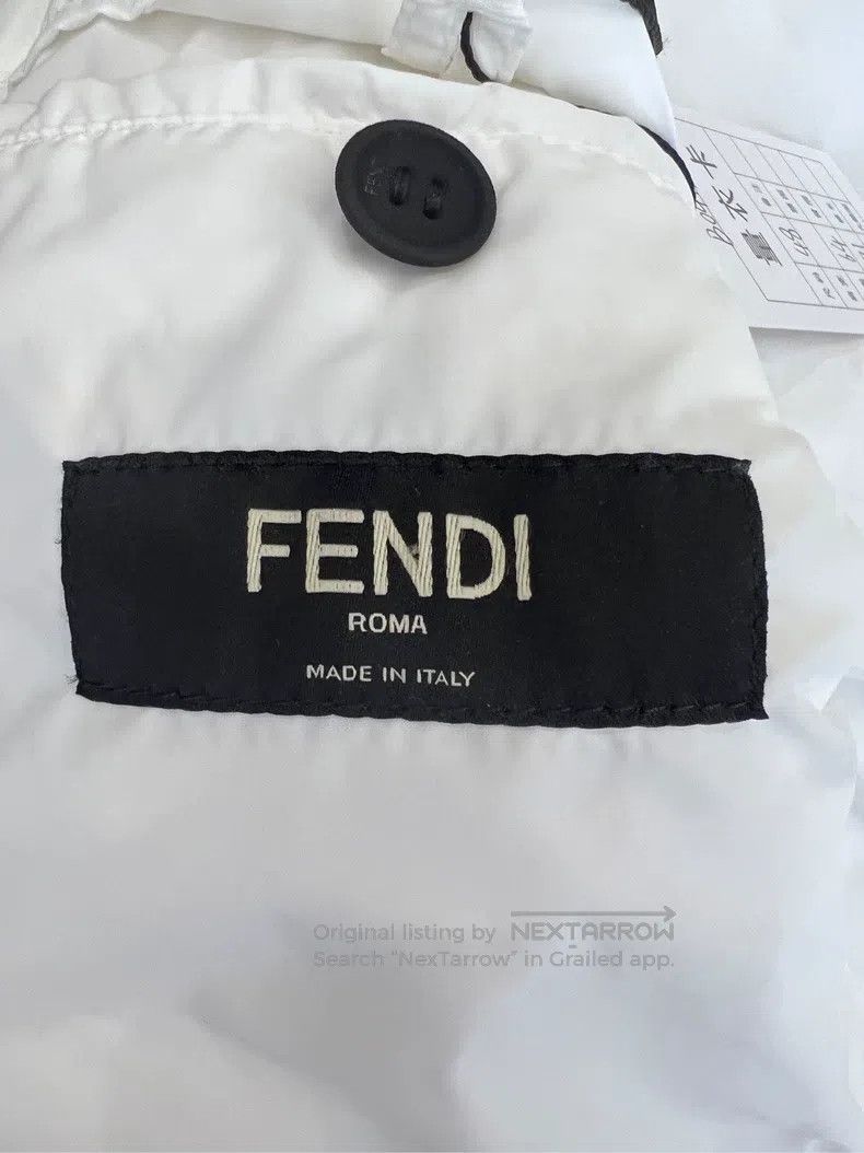 Fendi Fendi White Printed Logo Jacket Size US M / EU 48-50 / 2 - 5 Thumbnail