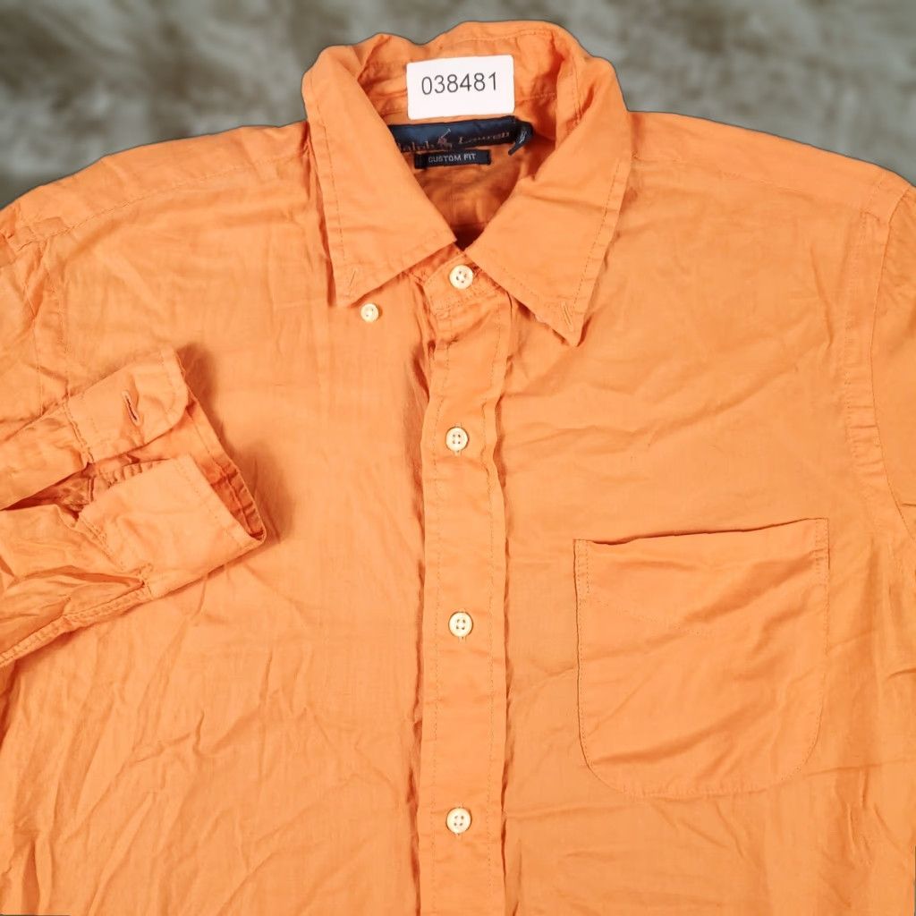 Ralph Lauren Ralph Lauren Button-Up Shirt Mens Small Orange Long Sleeve Collared Casual Preppy Size US S / EU 44-46 / 1 - 1 Thumbnail