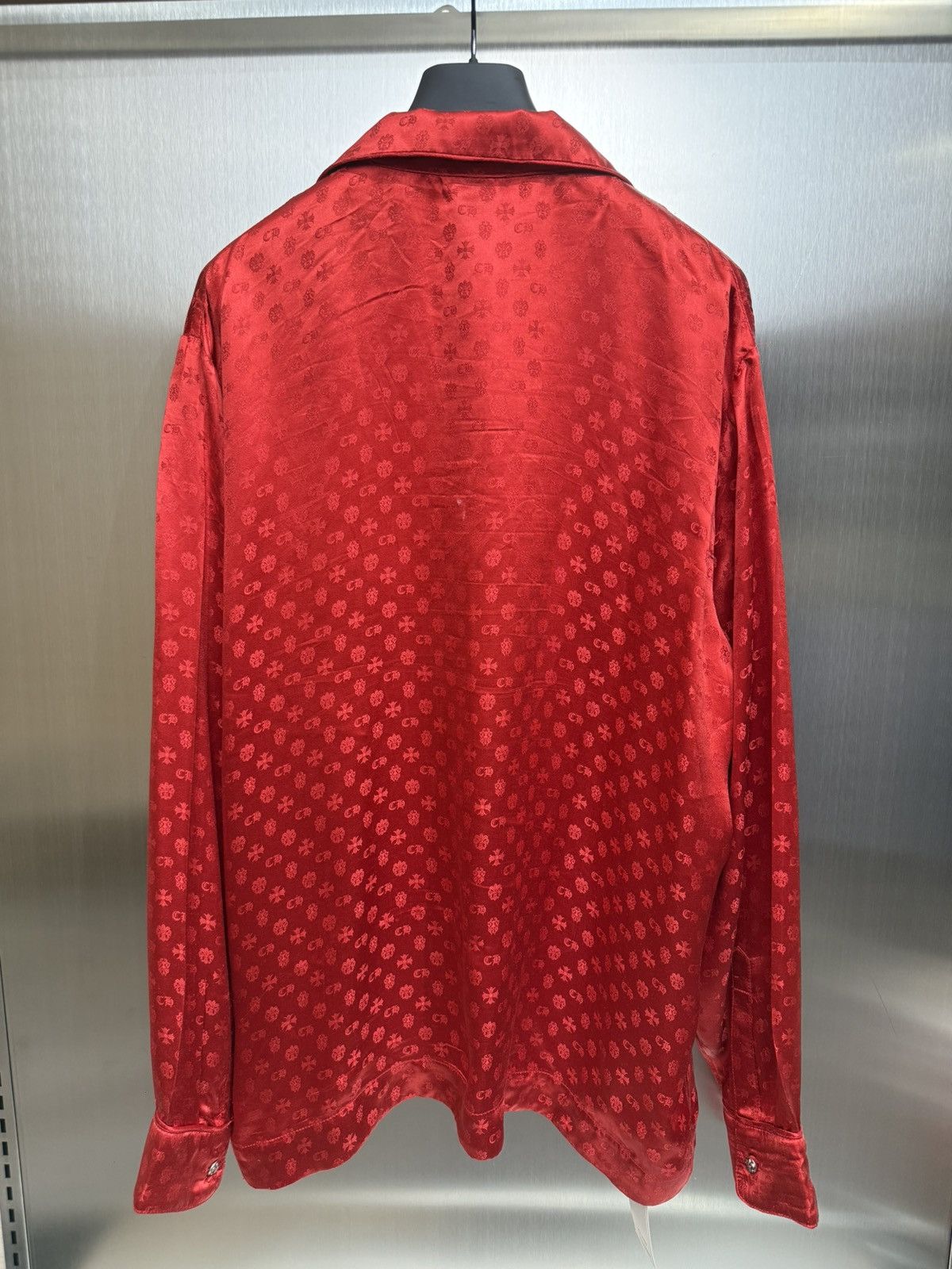 Chrome Hearts Chrome Hearts Cross Print Silk Pajama Shirt Size US XXL / EU 58 / 5 - 2 Thumbnail