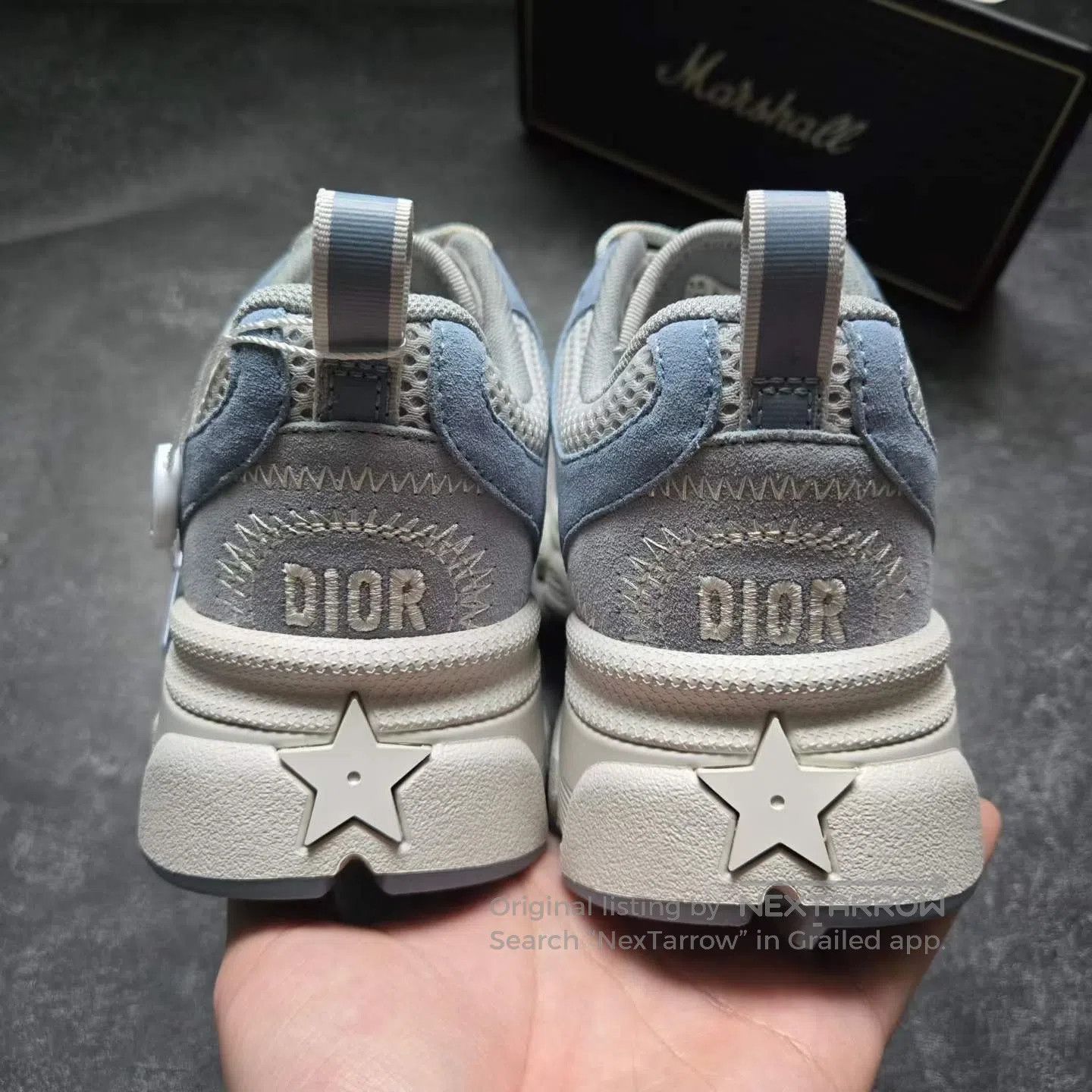 Dior Dior Chrono Sneaker in White and Sky Blue| Size US 8.5 / IT 38.5 - 4 Thumbnail